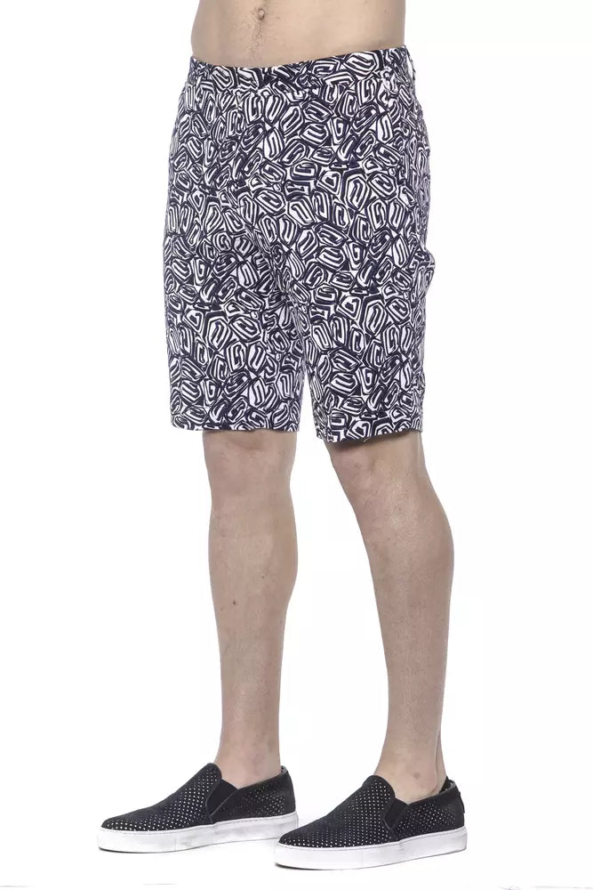 Blue Cotton Men's Bermuda Short