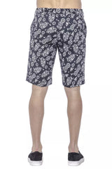 Elegante blaue Bermuda -Shorts für Männer