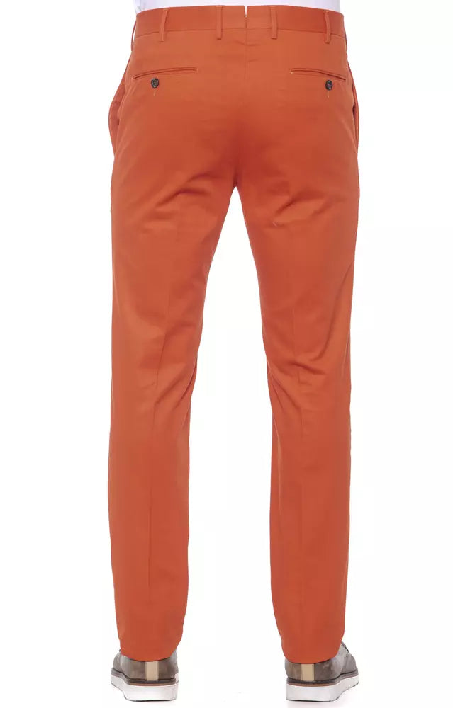 Elegante rote Baumwollmischhose für Männer