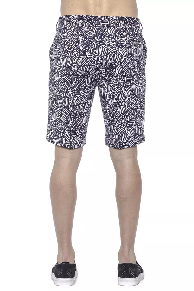 Chic gemusterte Bermuda -Shorts