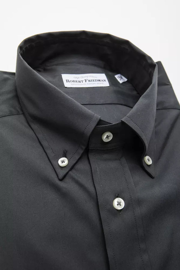 Shirt boutonné gris élégant pour les hommes