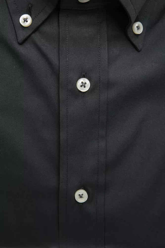 Shirt boutonné gris élégant pour les hommes