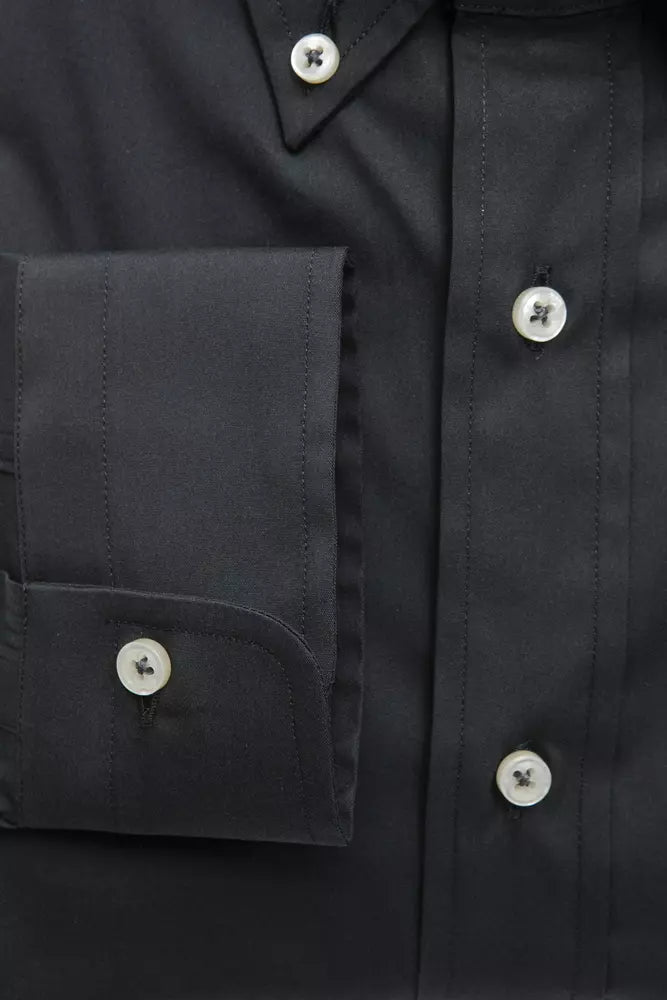 Elegantes graues Button-Down-Shirt für Männer