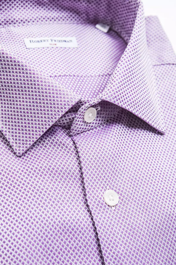 Elegante camicia di cotone da colletto