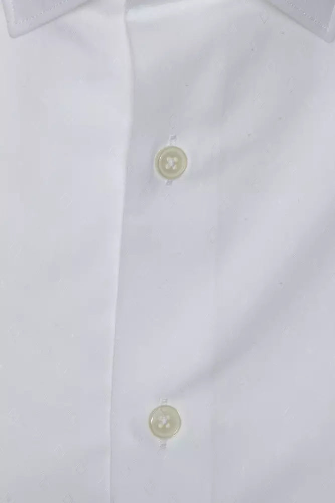 Shirt mince en coton blanc élégant pour les hommes