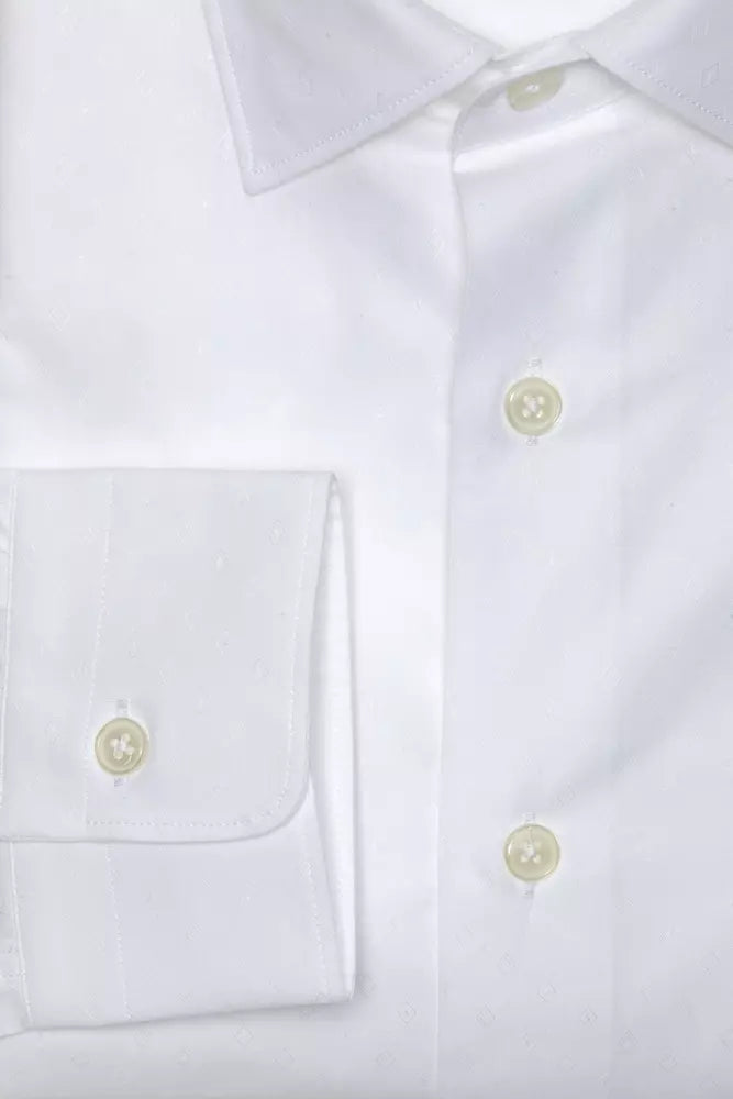 Shirt mince en coton blanc élégant pour les hommes