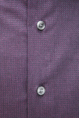 Shirt da colletto sottile bordeaux - eleganza media