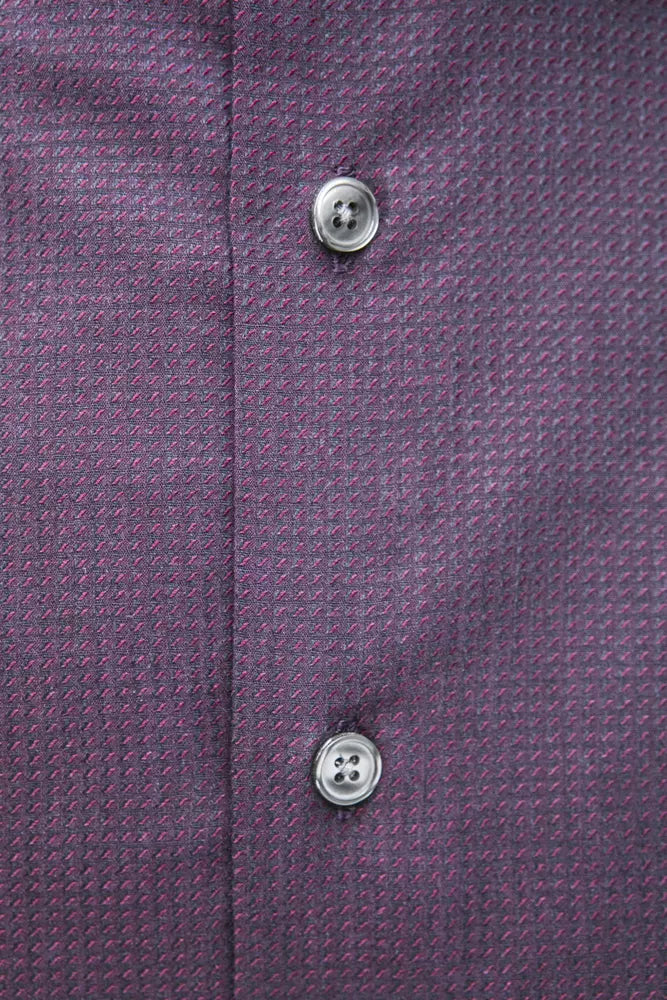 Bourgogne Slim Collar Shirt - Élégance moyenne