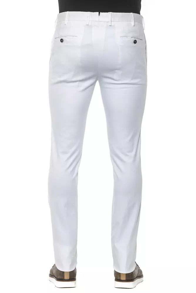 Pantalon blanc chic super slim pour hommes