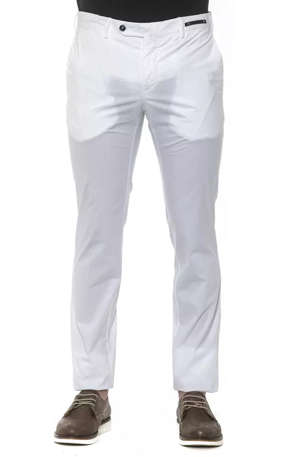 Pantalon masculin blanc super slim blanc