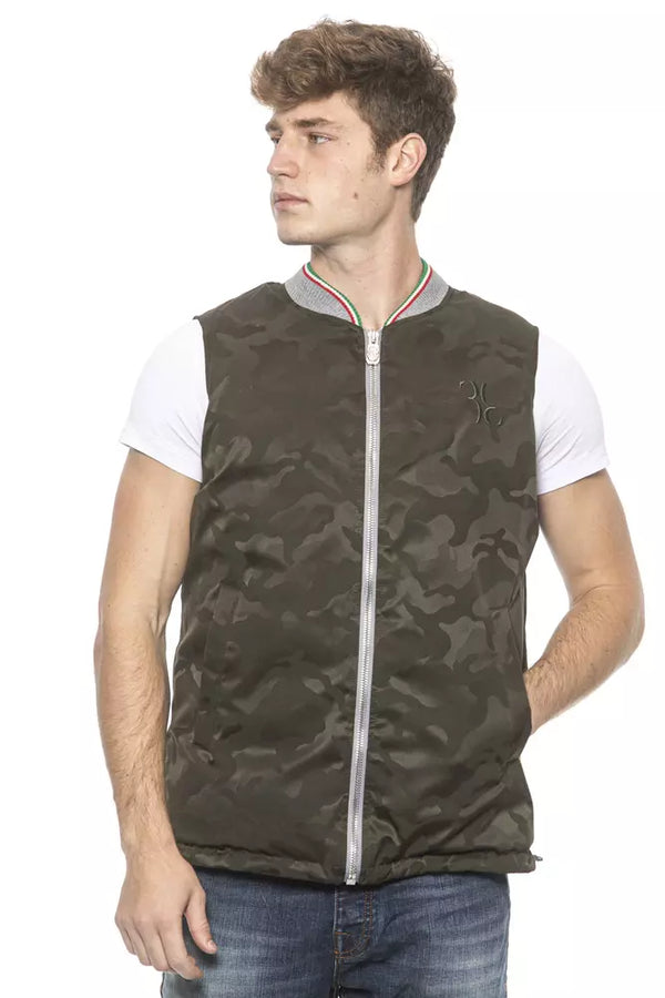 Gilet de créateur masculin chic de l'armée