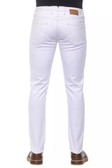 Pantalon blanc super mince élégant pour hommes