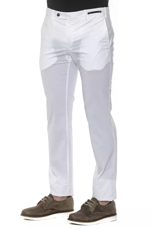 Pantalon masculin blanc super slim blanc