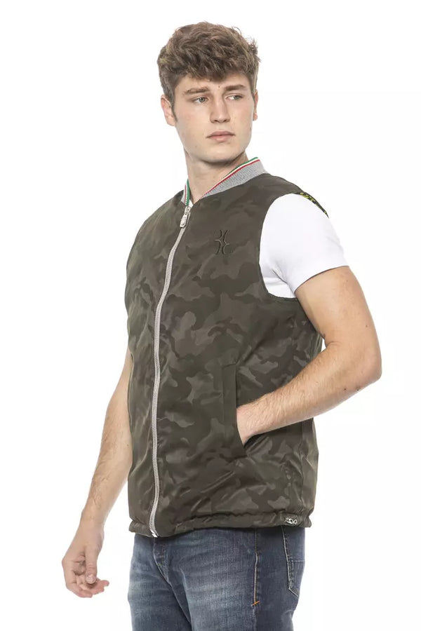 Gilet de créateur masculin chic de l'armée