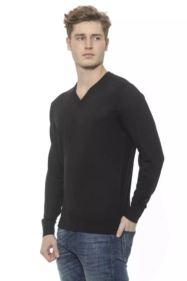 Elegante maglione di cashmere in scollo a V