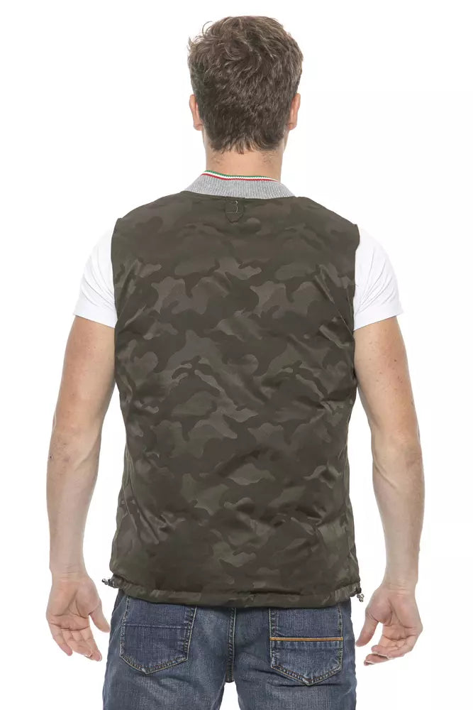 Gilet de créateur masculin chic de l'armée