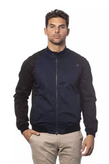 Bomber bleu élégant - couture masculine