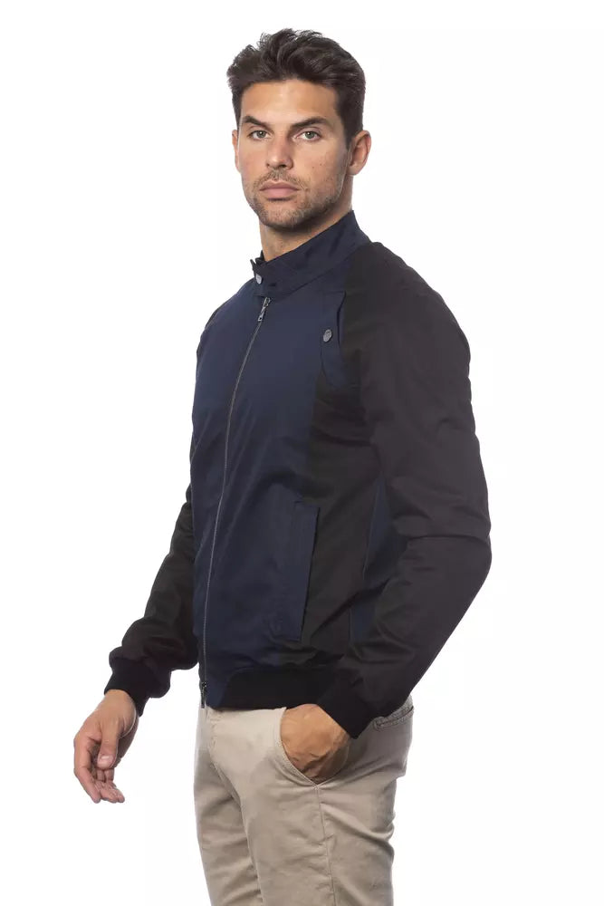 Schlanke blaue Bomberjacke - Herren -Couture