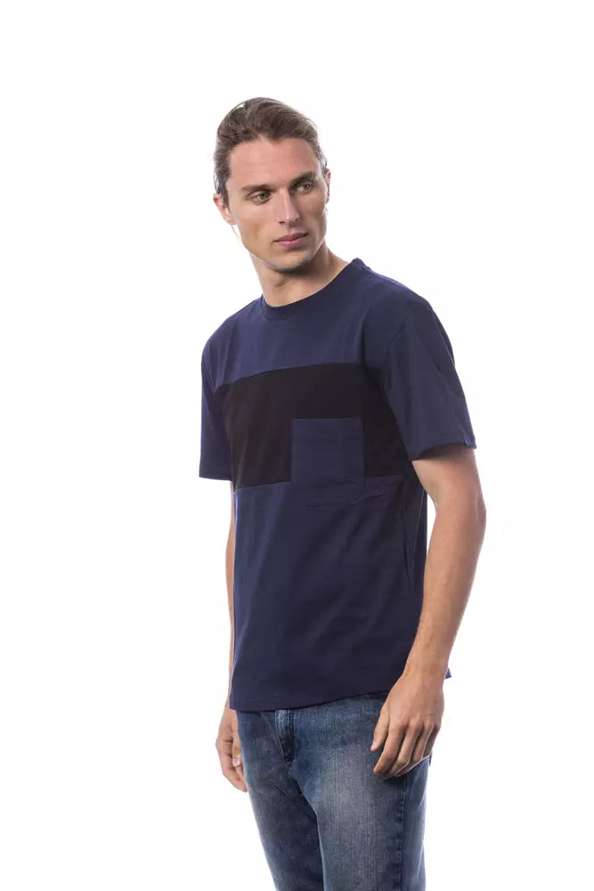 Blue Cotton Mens T-Shirt