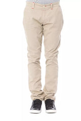 Beige schlanke Fit Chino Hosen