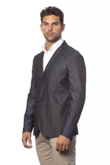 Chic Verri Single Brasted Grey Blazer