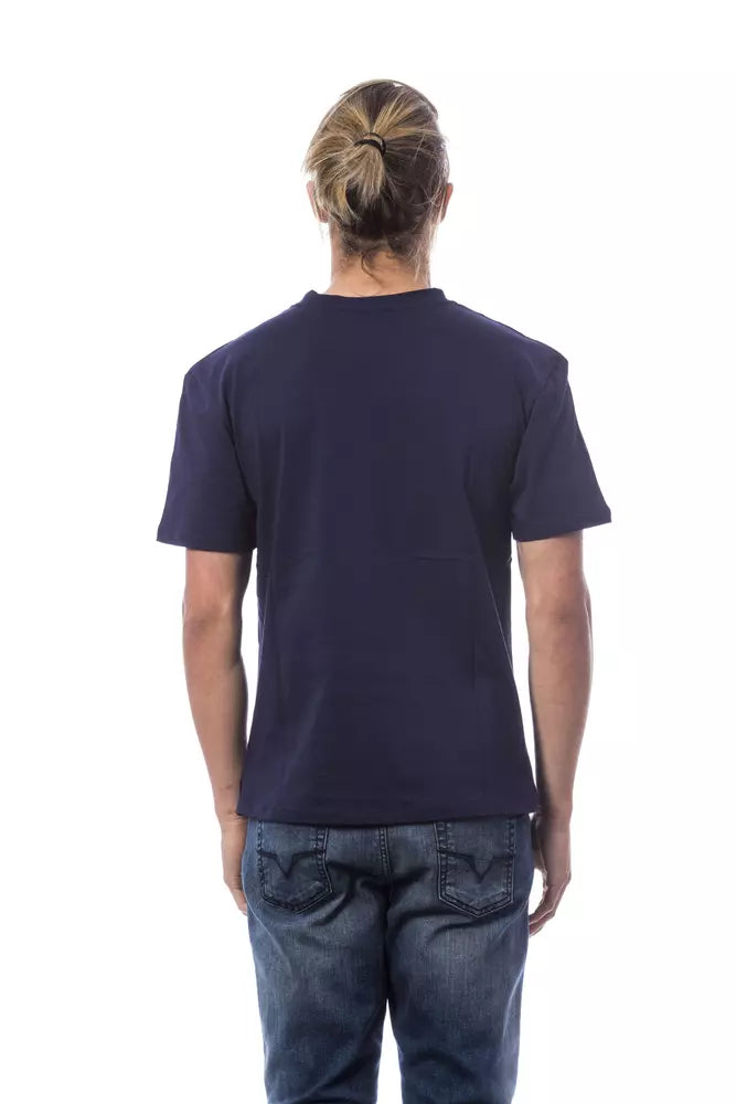 Elegante tee di cotone ricamato