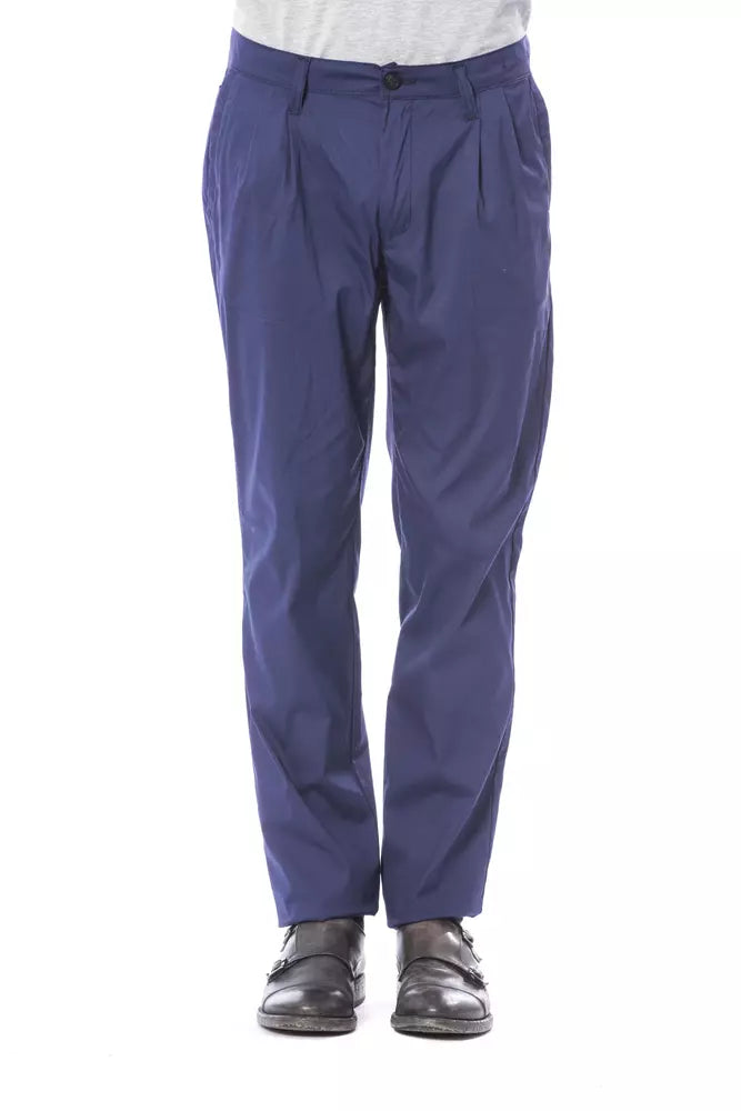 Pantalon chino élégant slim en bleu