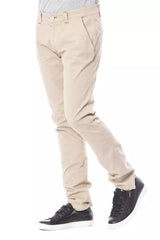 Pantalon chino beige slim fit