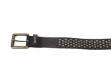 Ceinture en cuir noir élégant