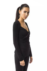 Black Viscose Women Top