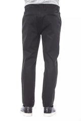 Pantaloni di cotone nero classici