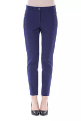 Pantaloni chic slim fit con tasche zip