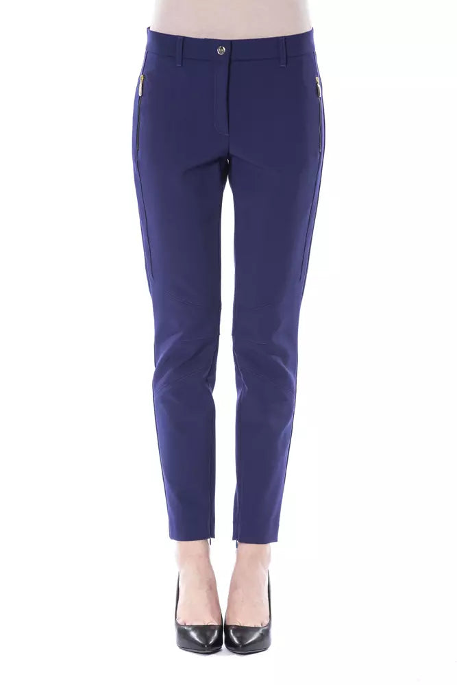 Pantalon chic slim fit avec poches zip