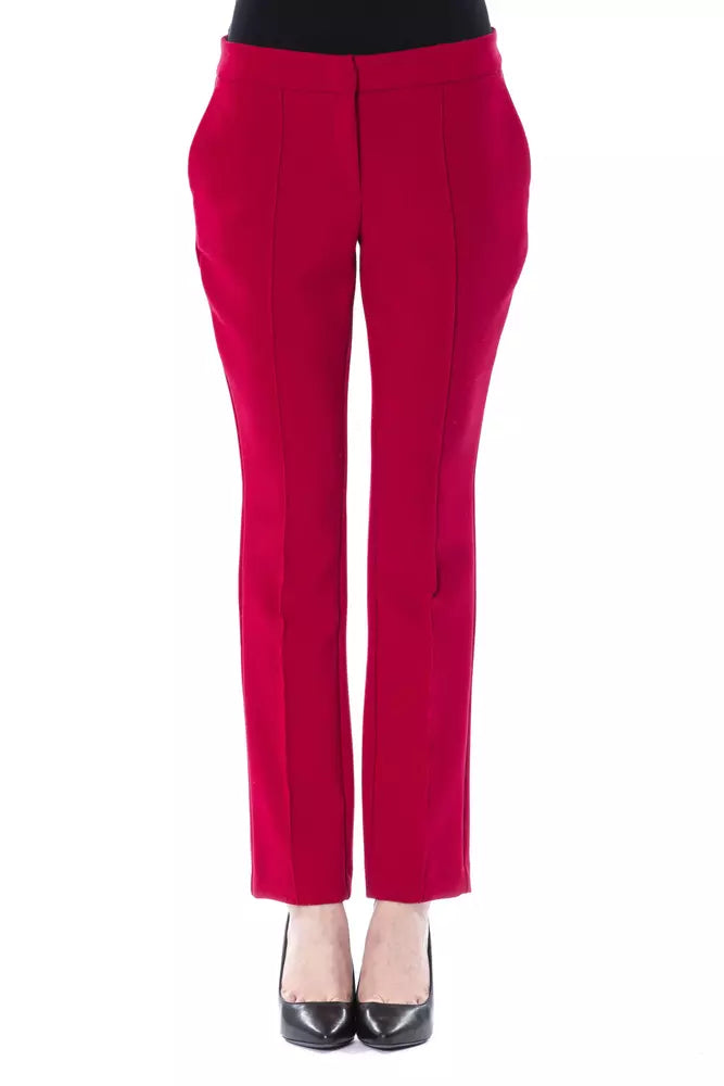 Chic Fuchsia Slim Fit παντελόνια