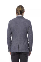 Eleganter blauer Single Breasted Blazer