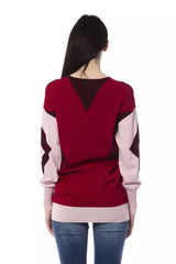 Burgundy Wool Women Sweater