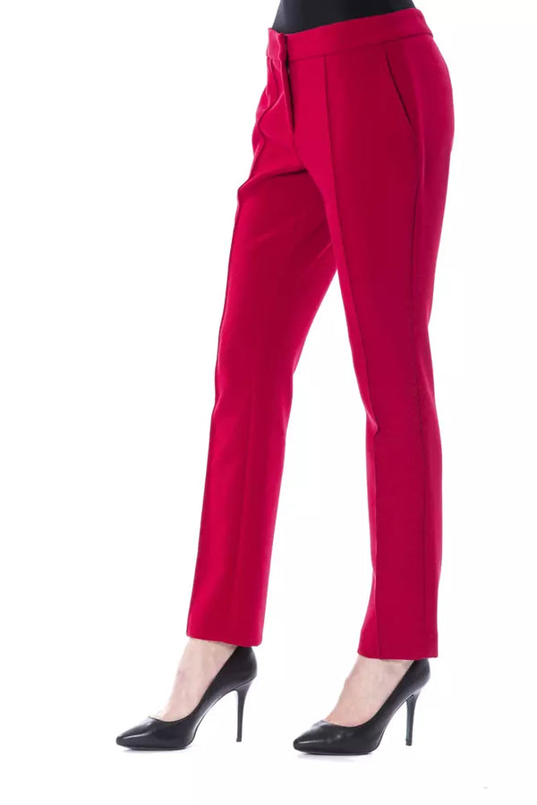 Chic Fuchsia Slim Fit παντελόνια