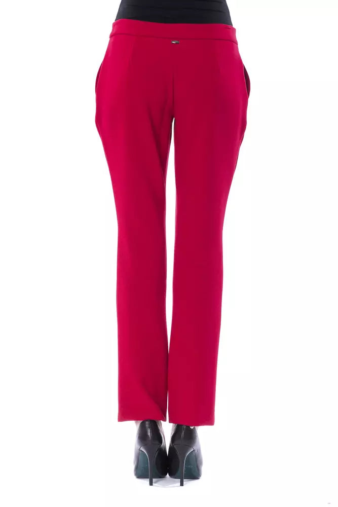 Chic Fuchsia Slim Fit Hose