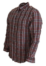 Camicia da uomo in cotone multicolore