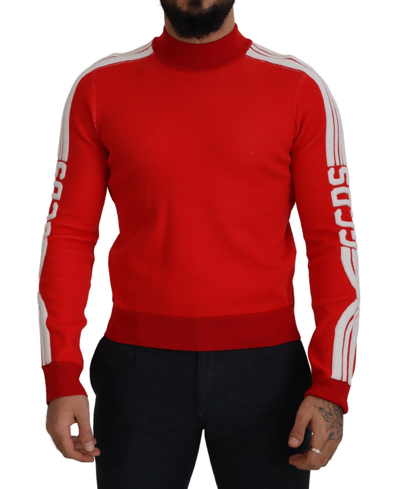 Elegante maglione pullover rosso per uomini