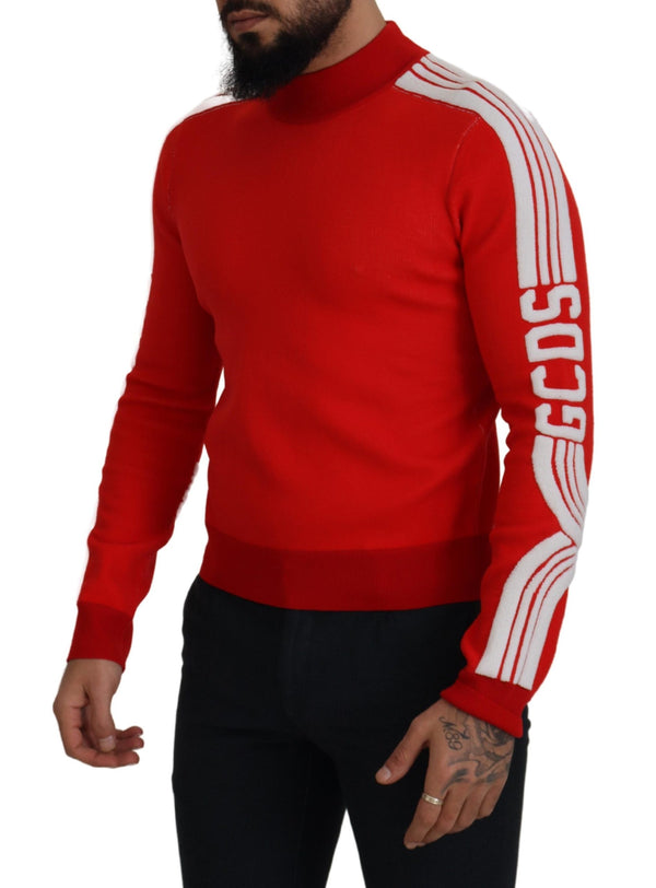 Elegante suéter de jersey rojo para hombres