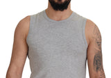 Camiseta gris sin mangas sin mangas