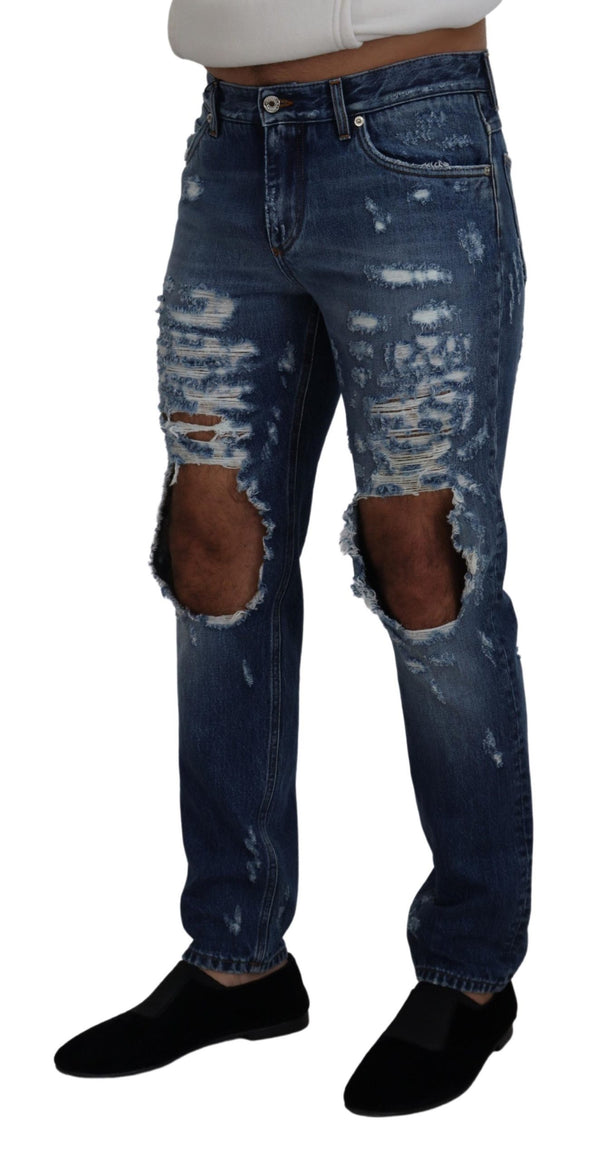 Pants di denim brandici chic per l'uomo moderno