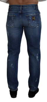 Pants di denim brandici chic per l'uomo moderno