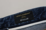 Pants di denim brandici chic per l'uomo moderno