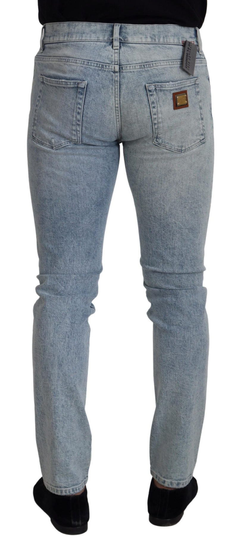 Pantalon en jean bleu clair classique