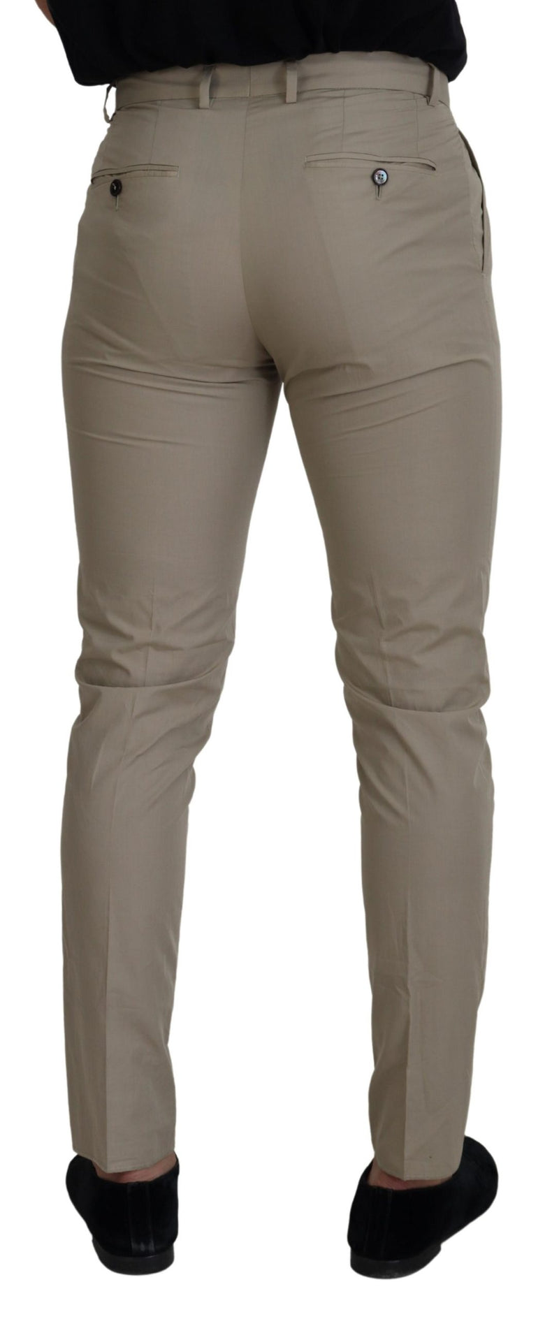 Superbe pantalon en coton italien beige