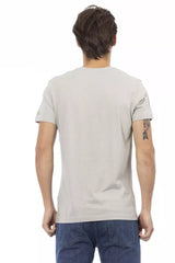 Elegantes V-Ausschnitt-T-Shirt mit exklusivem Frontdruck