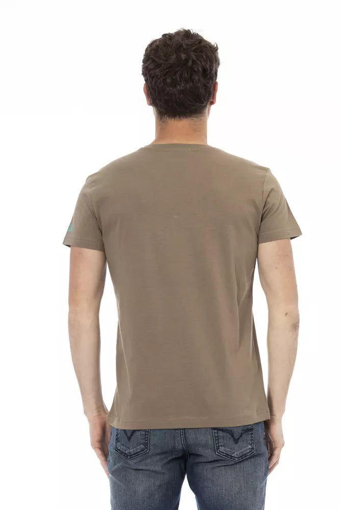 Ζωντανό V-Neck Luxury Tee με κομψή εκτύπωση