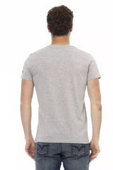 T-shirt à manches courtes gris élégants